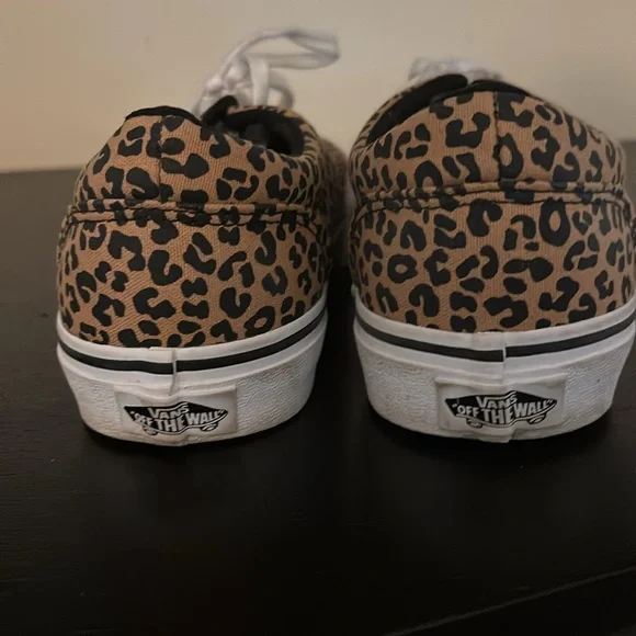 Gently worn Vans Leopard Sneakers - Picture 3 of 6